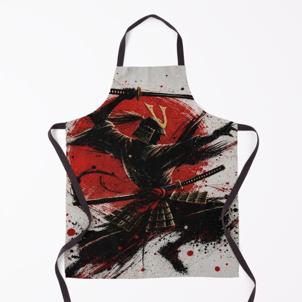 Item preview, Crimson Shadow Samurai Ink Art designed and sold by ZenOtaku Lab.