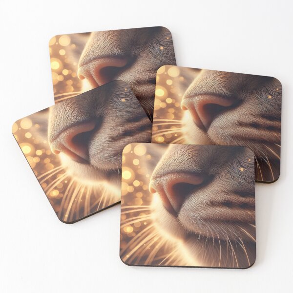 Item preview, Cat nose with golden light - Intimate detail designed and sold by davidromapixel.