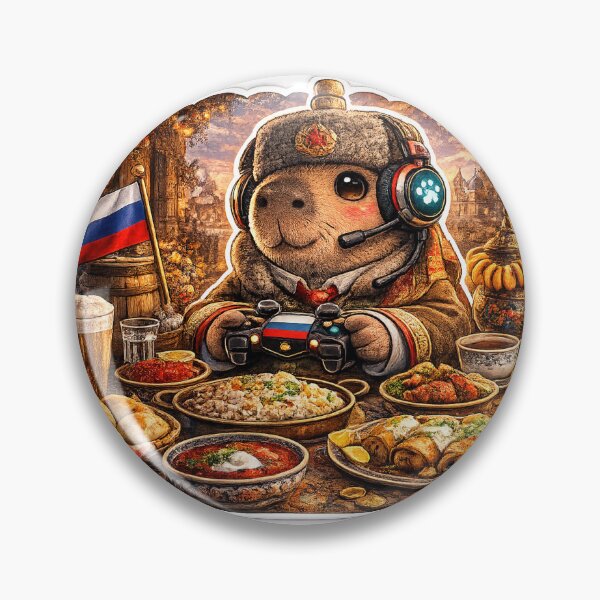 Item preview, Capybara Gaming Cartoon Desig Russia designed and sold by Aramdesing.