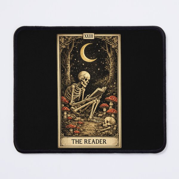 Item preview, The Reader | Tarot Card Skeleton Reading | antique tarot  designed and sold by zenithviv.