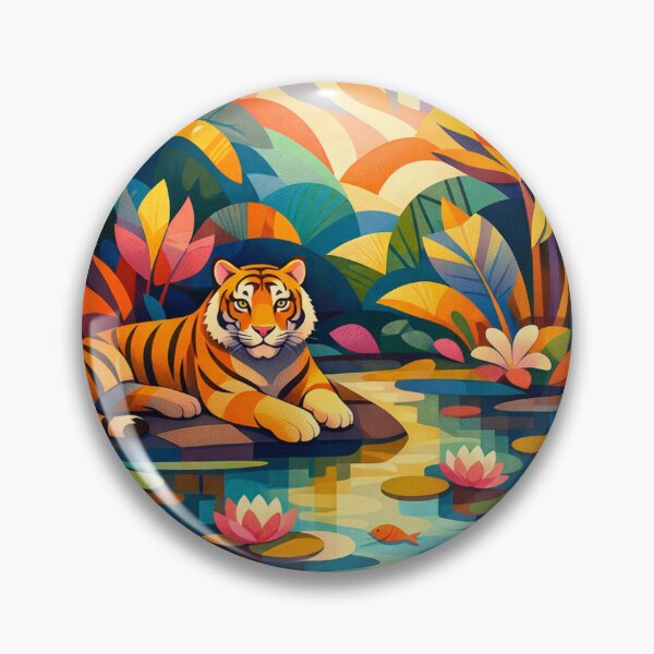 Item preview, Tiger Garden of Colors designed and sold by Sigtrix.