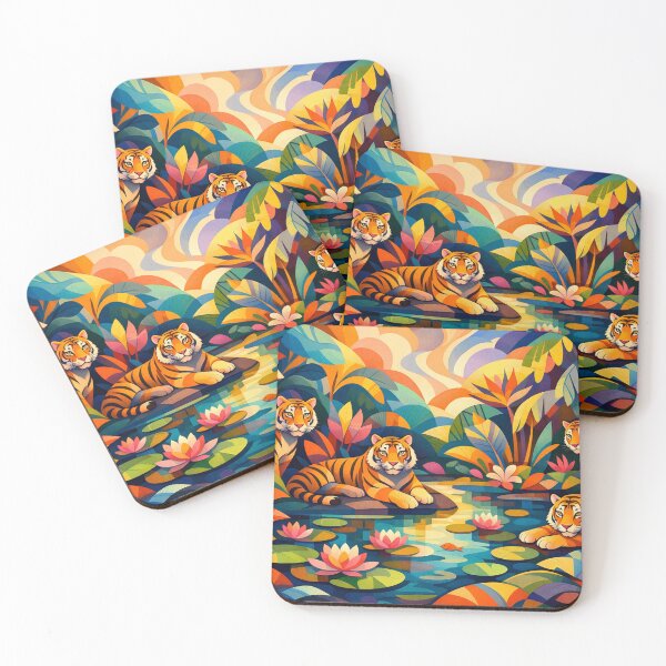 Item preview, Tiger Garden of Colors designed and sold by Sigtrix.