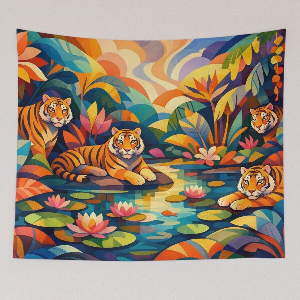 Item preview, Tiger Garden of Colors designed and sold by Sigtrix.