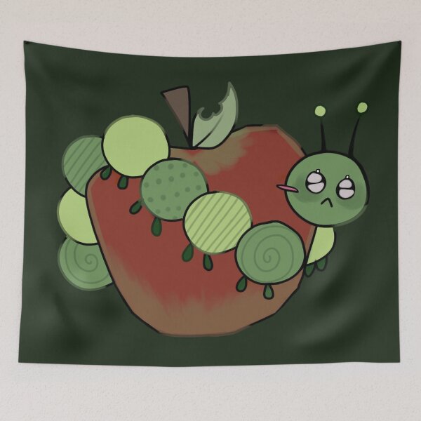 Item preview,  - Caterpillar apple - Buggers - Green - designed and sold by echoztarrr.