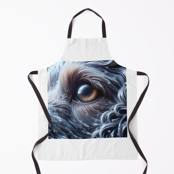 Item preview, Canine eye with wet textures - Cool tones designed and sold by davidromapixel.