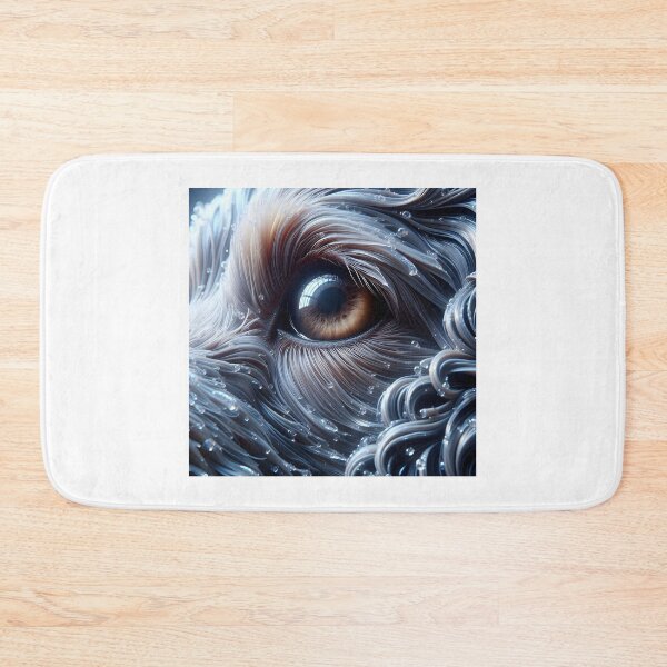 Item preview, Canine eye with wet textures - Cool tones designed and sold by davidromapixel.