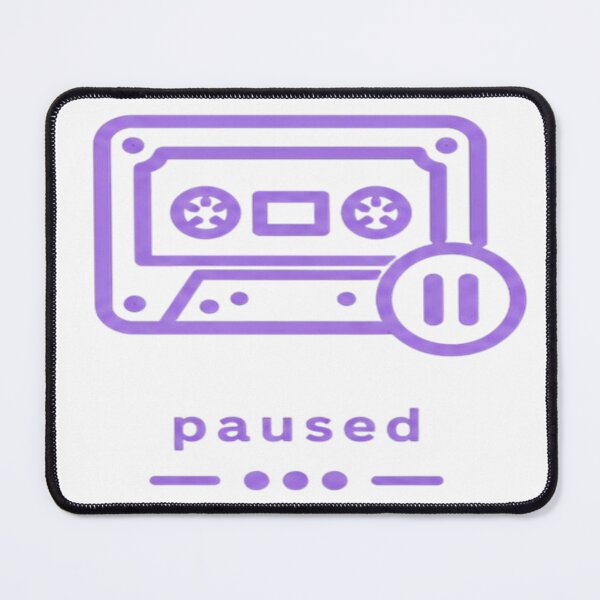 Item preview, Paused – Retro Cassette Aesthetic designed and sold by Velora Design .