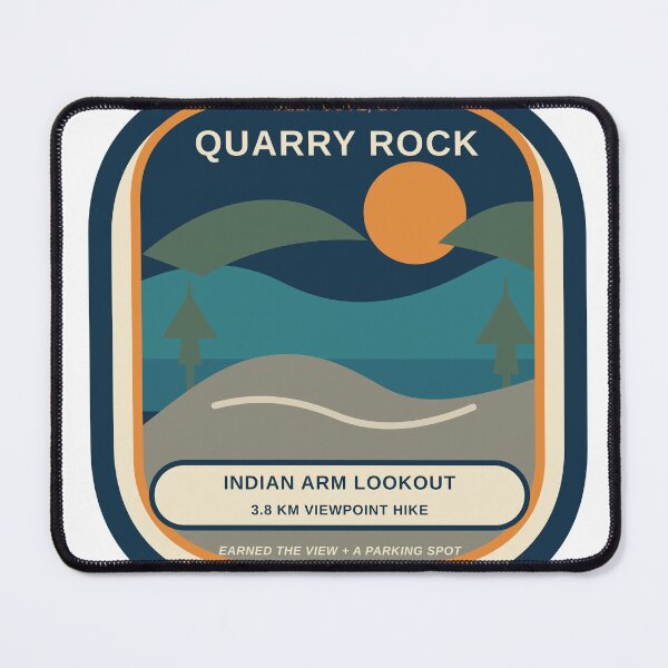 Item preview, Quarry Rock Deep Cove Hiking Badge designed and sold by Triple-Crown.