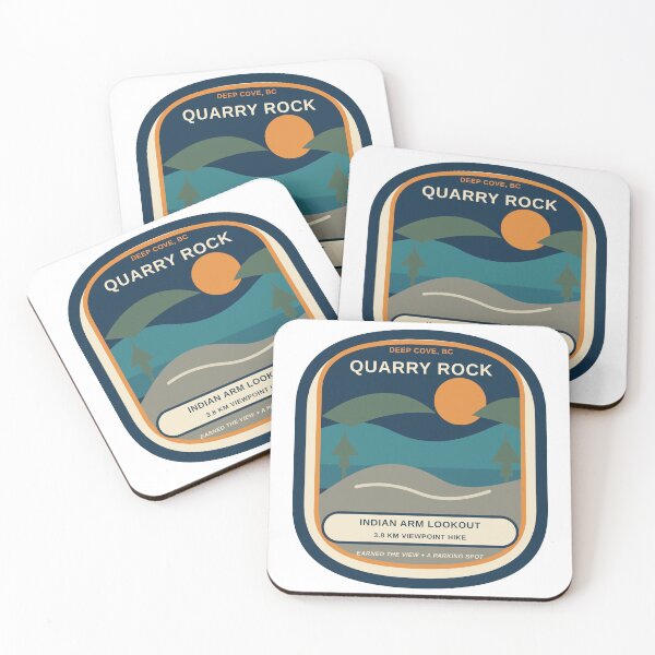 Item preview, Quarry Rock Deep Cove Hiking Badge designed and sold by Triple-Crown.
