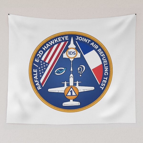 Item preview, US-France Rafale and E-2D Hawkeye Joint Air Refueling Test Patch designed and sold by CharlieDesings.