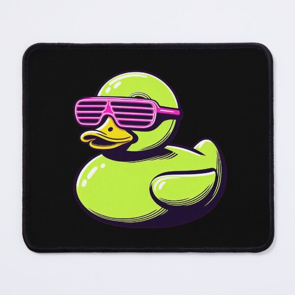 Item preview, Neon Rubber Duck Shutter Shades Retro Synthwave designed and sold by PixelQ.