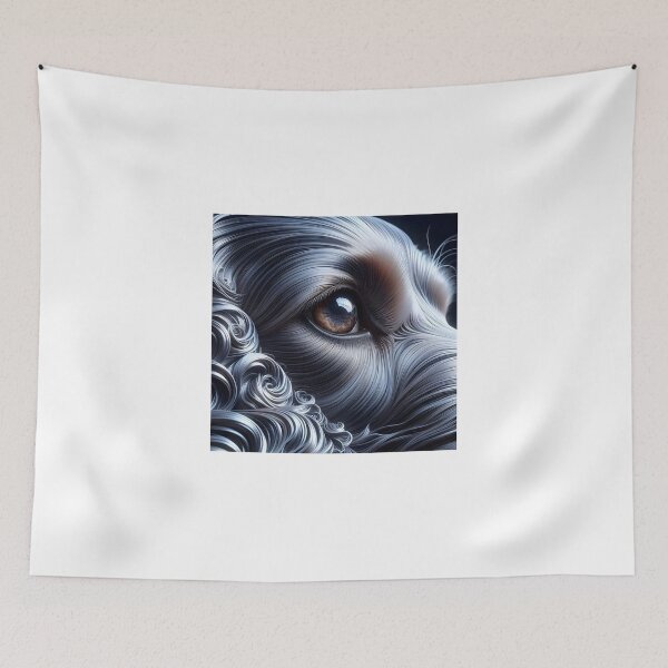 Item preview, Elegant canine eye - Fur curves designed and sold by davidromapixel.