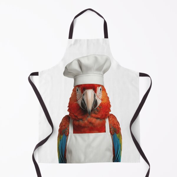 Item preview, Funny Macaw Parrot Chef Realistic Animal Cooking Humor Art designed and sold by LazyOwlStore.