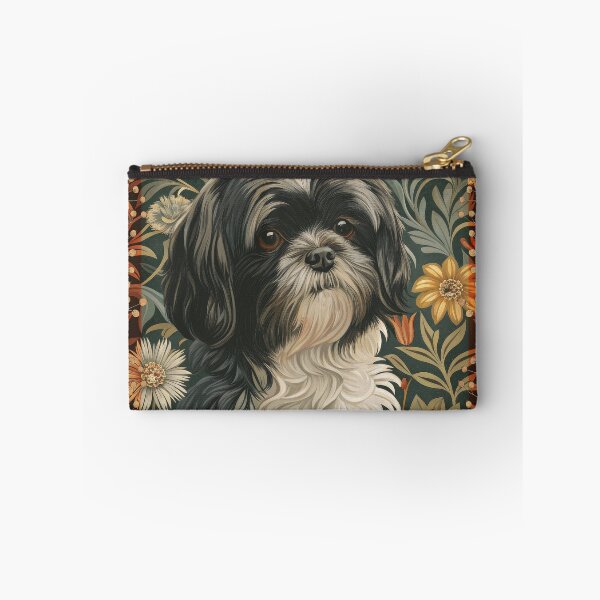 Item preview, Victorian Shih Tzu Dog William Morris Style Floral designed and sold by AntiqueImages.