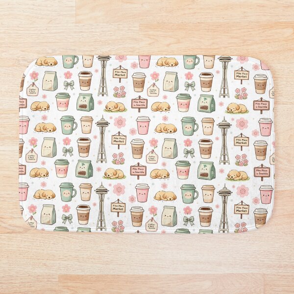 Item preview, Tazas de café kawaii | Lindo diseño de latte designed and sold by StrawberryStudio.