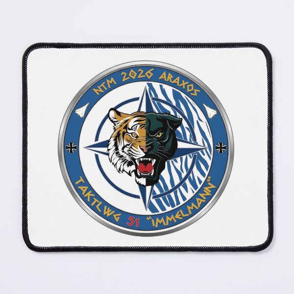 Item preview, NATO Tiger Meet 2026 TaktLwG 51 Immelmann Araxos Patch designed and sold by CharlieDesings.