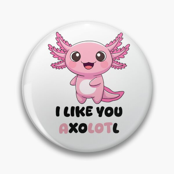 Item preview, A LOTL Cute Pink Axolotl Kawaii Pun Design designed and sold by klebtgut.