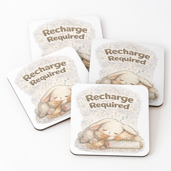 Item preview, Social Battery Bunny – Recharge Required | Cozy Introvert Bunny designed and sold by Clothes With Smiling Animals Walt Gral.