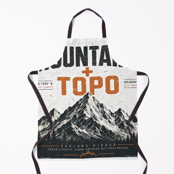 Item preview, Mountains Topographic Adventure Hiking Design designed and sold by R-B-Colors.