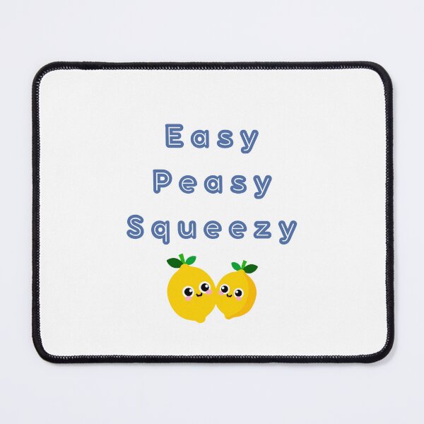 Item preview, Easy Peasy Squeezy – Cute Blue & Yellow Citrus Illustration designed and sold by EVESTUDIOART.