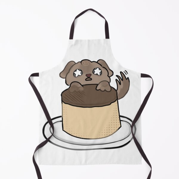 Aperçu de l'œuvre - Pudding Puppy - Animaux de la cuisine - blanc - créée et vendue par echoztarrr.