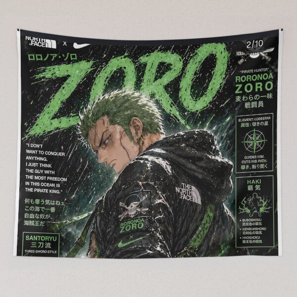 Item preview, Green Phantom Swordsman Streetwear Anime | Dark Samurai Energy Warrior Art designed and sold by Dyan4.