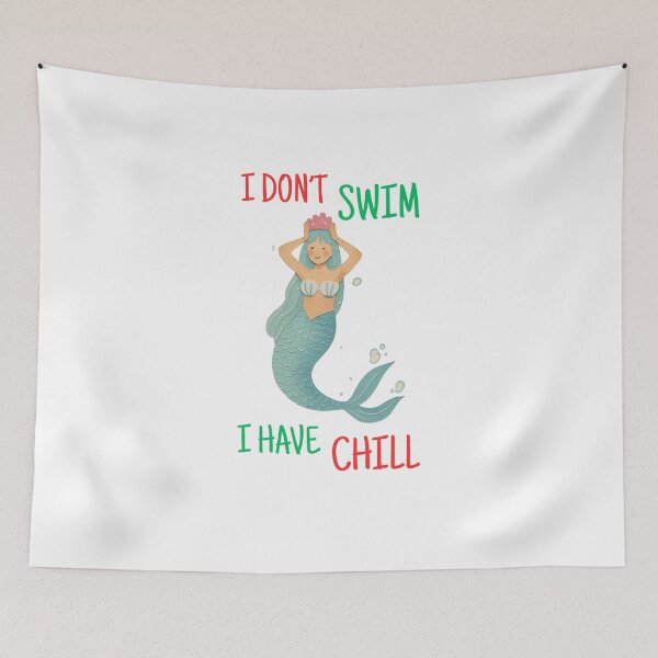 Item preview, I Don't Swim I Have Chill Logo designed and sold by logowannawear.