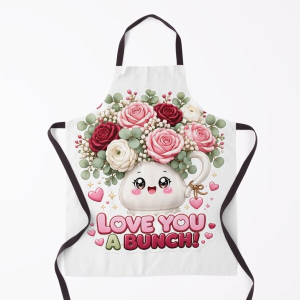 Item preview, Kawaii Teapot Bouquet | Cute Romantic Floral Pun designed and sold by Dulxoz.