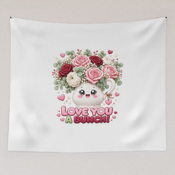 Item preview, Kawaii Teapot Bouquet | Cute Romantic Floral Pun designed and sold by Dulxoz.
