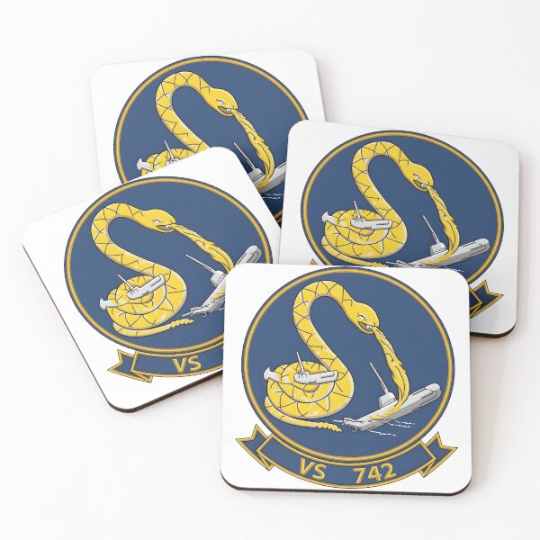 Item preview, US Navy Sea Control Squadron 742 (VS-742) Anti-Submarine Warfare Insignia designed and sold by CharlieDesings.