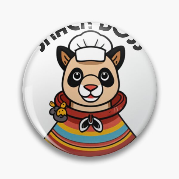 Item preview, Snack Boss Chef Animal – Funny Cartoon Foodie Design designed and sold by SYNTR.