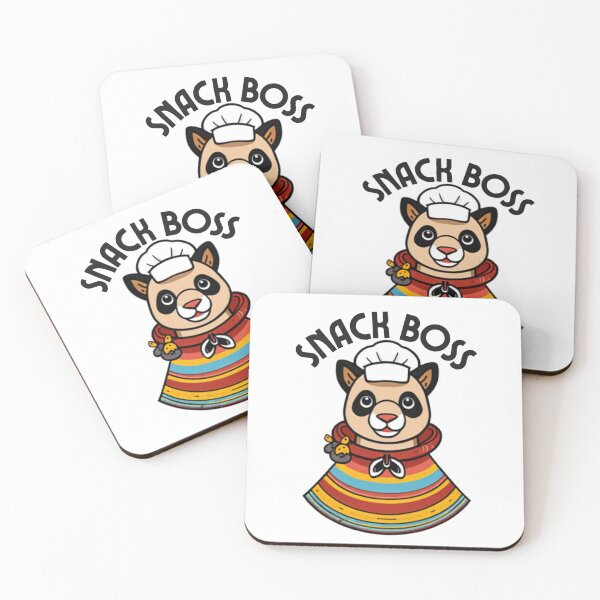 Item preview, Snack Boss Chef Animal – Funny Cartoon Foodie Design designed and sold by SYNTR.