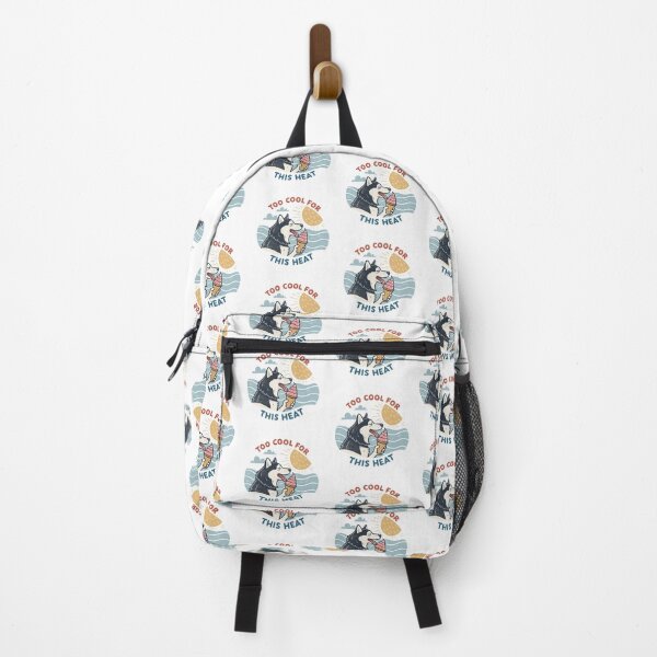 Item preview, Too Cool For This Heat Funny Siberian Husky Dog Eating Ice Cream Summer Design designed and sold by Ahmed-khafagy.
