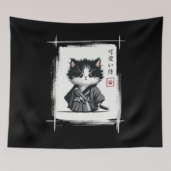 Item preview, Samurai Cat Retro Japanese  designed and sold by suhairee-studio.