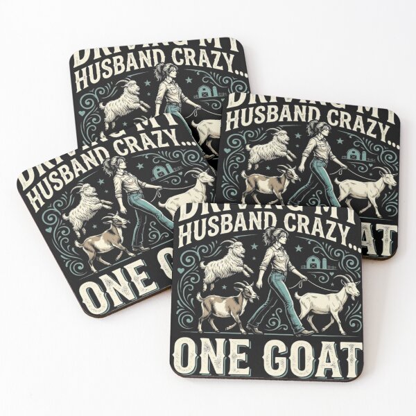 Item preview, Driving My Husband Crazy One Goat At A Time Funny Goat Lover Farm Life designed and sold by bilal sibgui.