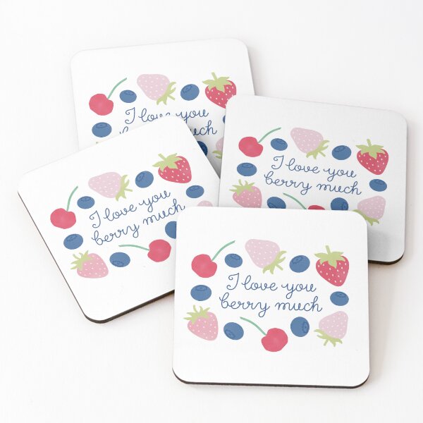 Item preview, I Love You Berry Much Cute Funny Berries Quote designed and sold by winterpumpkin.