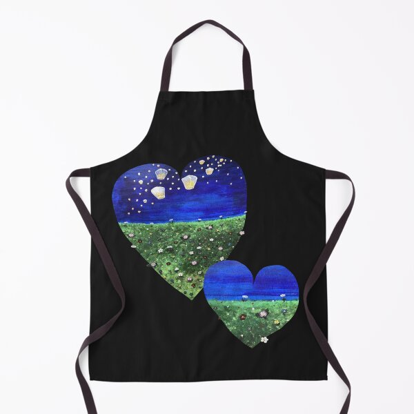 Item preview, Hearts with meadow and sky lanterns designed and sold by creaphyl28.