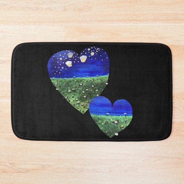 Item preview, Hearts with meadow and sky lanterns designed and sold by creaphyl28.