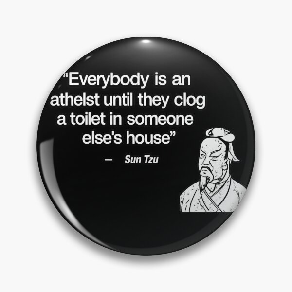 Item preview, Sun Tzu Quote Clogged Toilet Funny Philosophy Design designed and sold by ZEtexaxe.