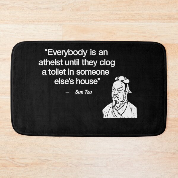 Item preview, Sun Tzu Quote Clogged Toilet Funny Philosophy Design designed and sold by ZEtexaxe.