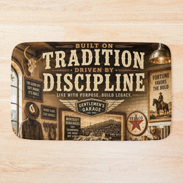 Item preview, Built on Tradition Driven by Discipline Vintage Garage  designed and sold by Dusk & Dawn Apparel.