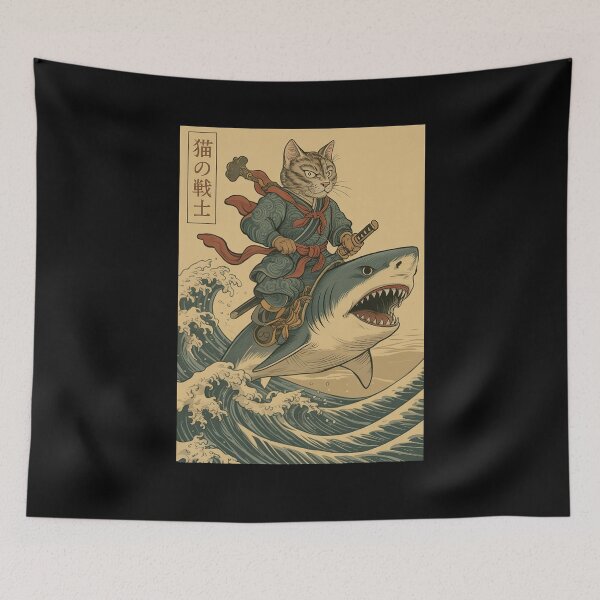 Item preview, Samurai Cat Vintage Japanese Art designed and sold by suhairee-studio.