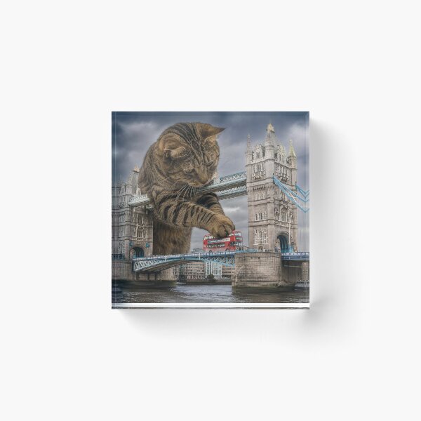 Item preview, Tabby cat and Tower Bridge designed and sold by Carocas20.