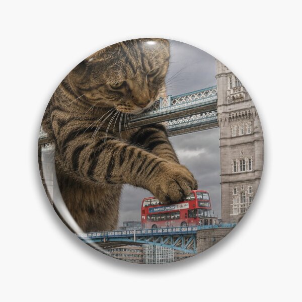Item preview, Tabby cat and Tower Bridge designed and sold by Carocas20.