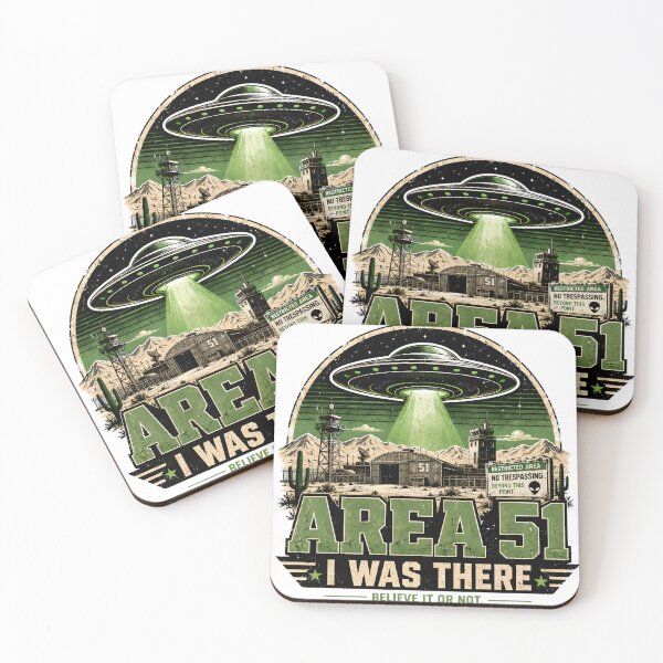 Item preview, Area 51 UFO Alien Retro Design designed and sold by R-B-Colors.