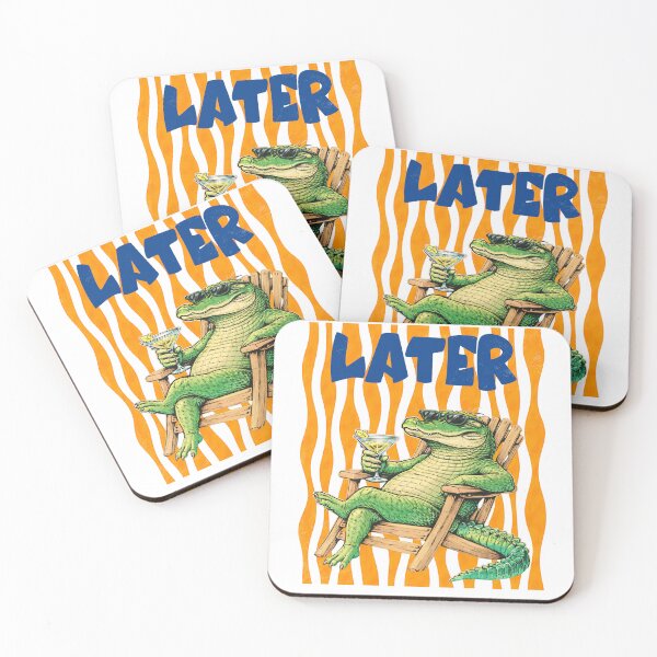 Item preview, Later Alligator Retro Sunset Tiger Stripe Graphic designed and sold by InfiniteOrbit.