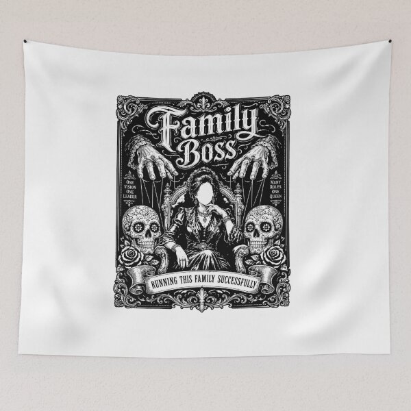 Item preview, Family Boss Queen Throne Sugar Skull Rose Gothic Women designed and sold by graphixpolash.