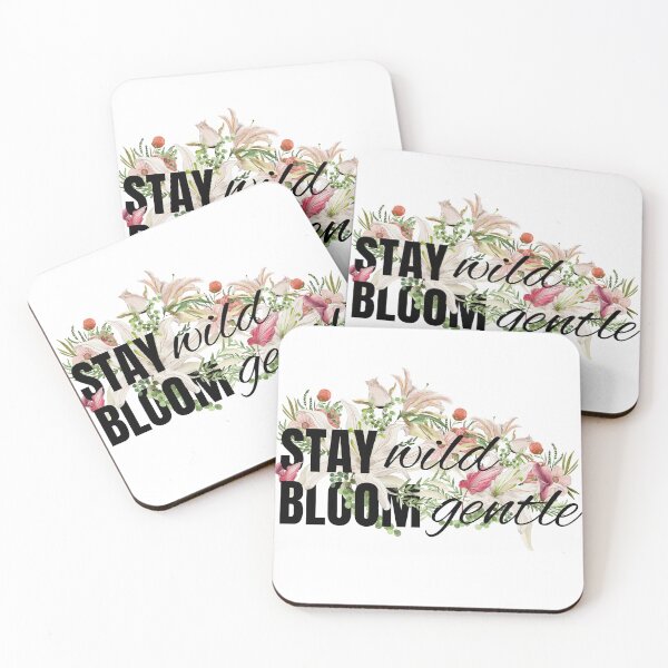 Item preview, Stay Wild Floral Botanical Watercolor Design designed and sold by Serenity2Co.