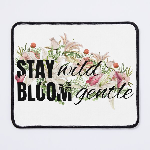Item preview, Stay Wild Floral Botanical Watercolor Design designed and sold by Serenity2Co.