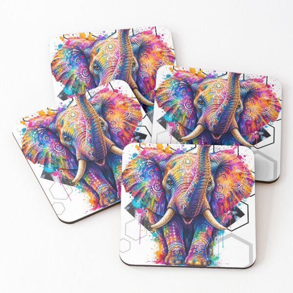Item preview, Vibrant Mandala Elephant T-Shirt Design designed and sold by TETHER007.
